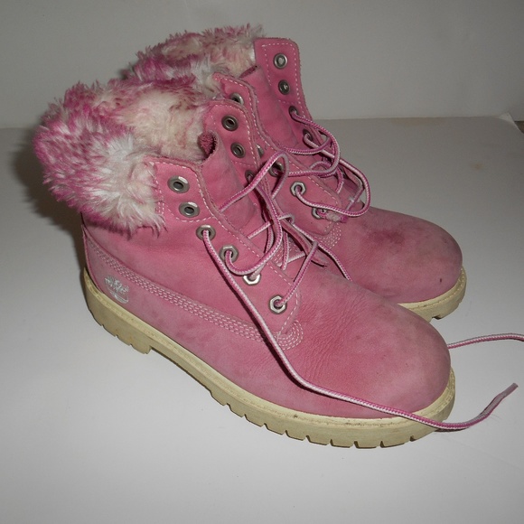 kids pink timberland boots